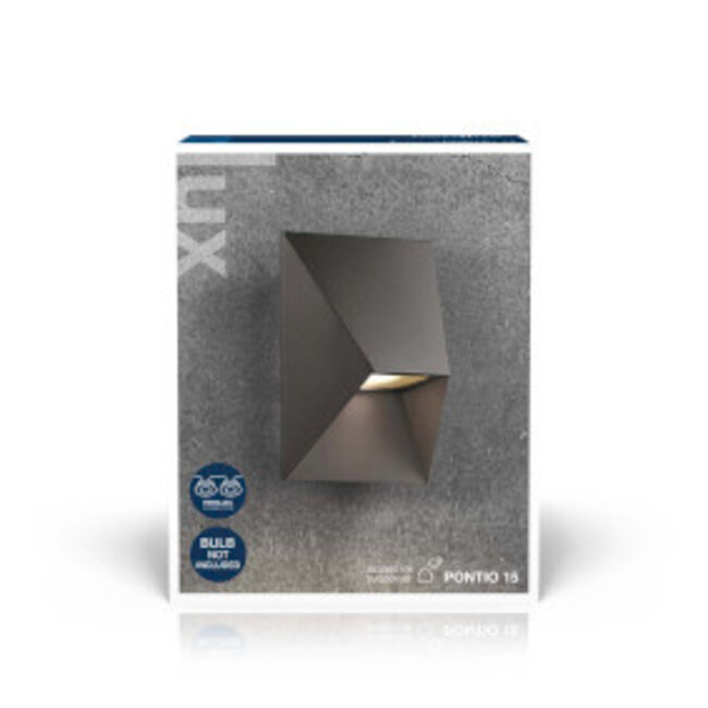 Pontio 15 Wandlamp Zwart