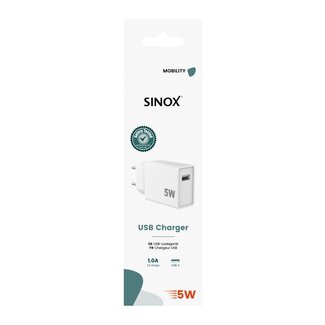 Sinox Sinox MOBILITY GO - Lichtnetadapter USB-A 5W