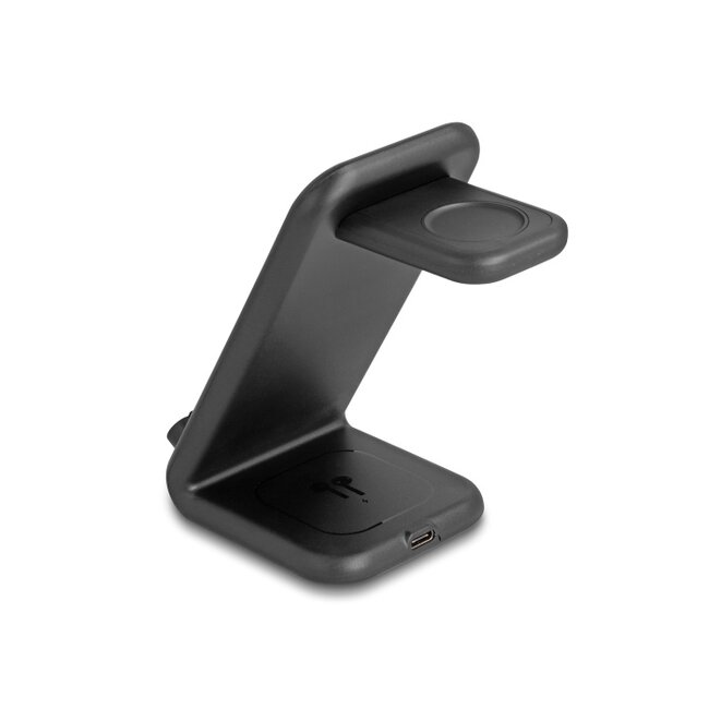 Delock Wireless Charger 3 in 1 with 2 Charging Coils 5 W / 5 W / 15 W
