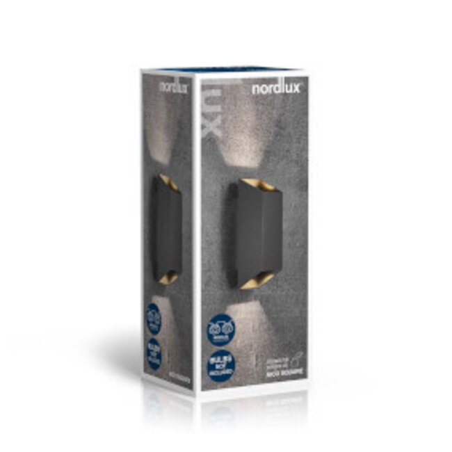 Nico Square 22 Wandlamp Zwart