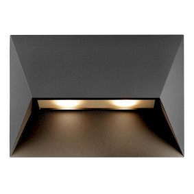 Buitenwandlamp Pontio 27, breedte 27 cm, zwart