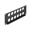 Delock 10 inch patch panel | voor 12 D-type modules | 2U | zwart
