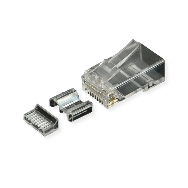 ROLINE Modular Plug ungeschirmt, Kat.6A (Class EA), für Massiv-/Litzendraht, 10 St.