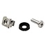 M6 schroevenset voor 10 inch / 19 inch componenten | zilver | 20 stuks