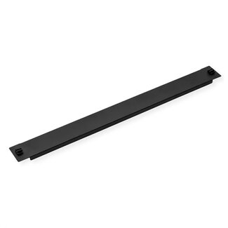 Value 19 inch blindpaneel | toolfree (snap-in) | 1U | zwart