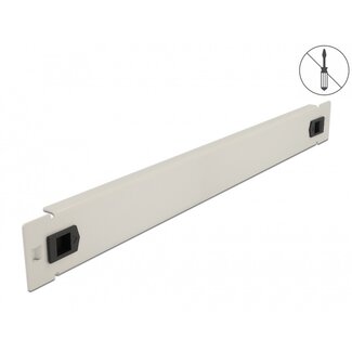 DeLOCK 19 inch blindpaneel | toolfree | 1U | grijs