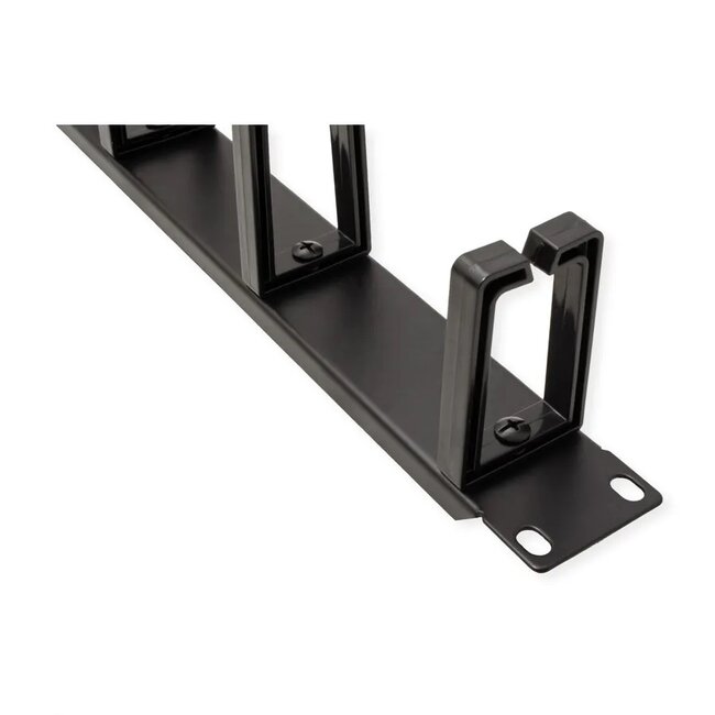 19 inch blindpaneel met 5 kabelogen (C-type) | 1U | zwart