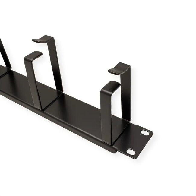 19 inch blindpaneel met 5 kabelogen (G-type) | 1U | zwart