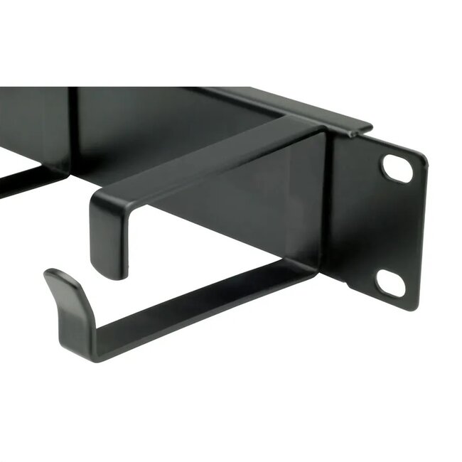 19 inch blindpaneel met 5 kabelogen (G-type) | 1U | zwart