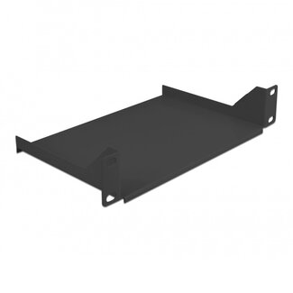 InLine 10 inch legplank | 15 cm diep | dicht | max. 10 kg | 1U | zwart