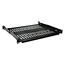 19 inch legplank | 40 cm diep | max. 25 kg | 1U | zwart