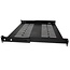 19 inch legplank | 40 cm diep | max. 25 kg | 1U | zwart