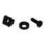 M5 schroevenset voor 10 inch / 19 inch componenten | zwart | 100 stuks