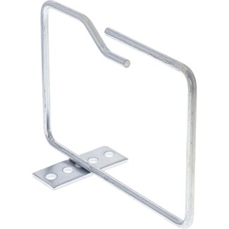 InLine Kabeloog met schroefgaten | 140 x 100 mm | opening op lange zijde | zilver