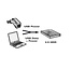 USB-A naar 2x USB-A Y-adapter kabel | USB2.0 | tot 1A | zwart | 0,30 meter