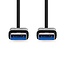 Nedis USB-A kabel | USB3.0 5 Gbps | tot 2A | zwart | 1 meter