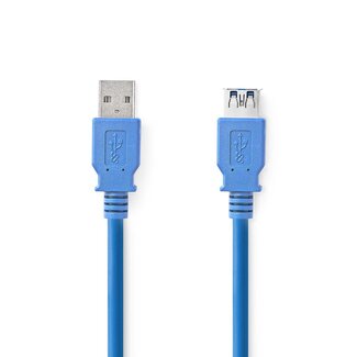 Nedis Nedis USB-A verlengkabel | USB3.0 5 Gbps | tot 2A | blauw | 2 meter