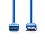Nedis USB-A verlengkabel | USB3.0 5 Gbps | tot 2A | blauw | 2 meter