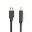 Nedis USB-A - USB-B kabel | USB3.0 5 Gbps | tot 2A | zwart | 2 meter