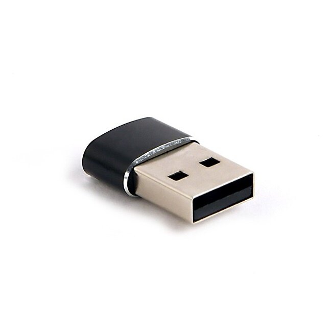 USB-A (m) - USB-C (v) adapter | compact | USB2.0 | zwart