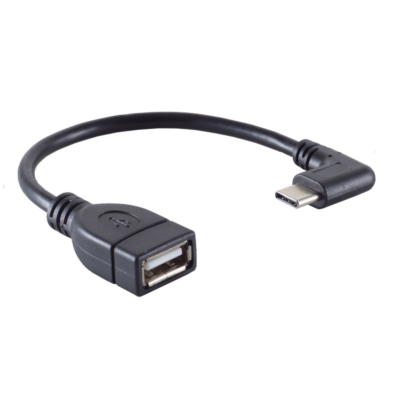 S/CONN 13-20016 USB-kabel USB 2.0 0,12 m USB C USB A Zwart