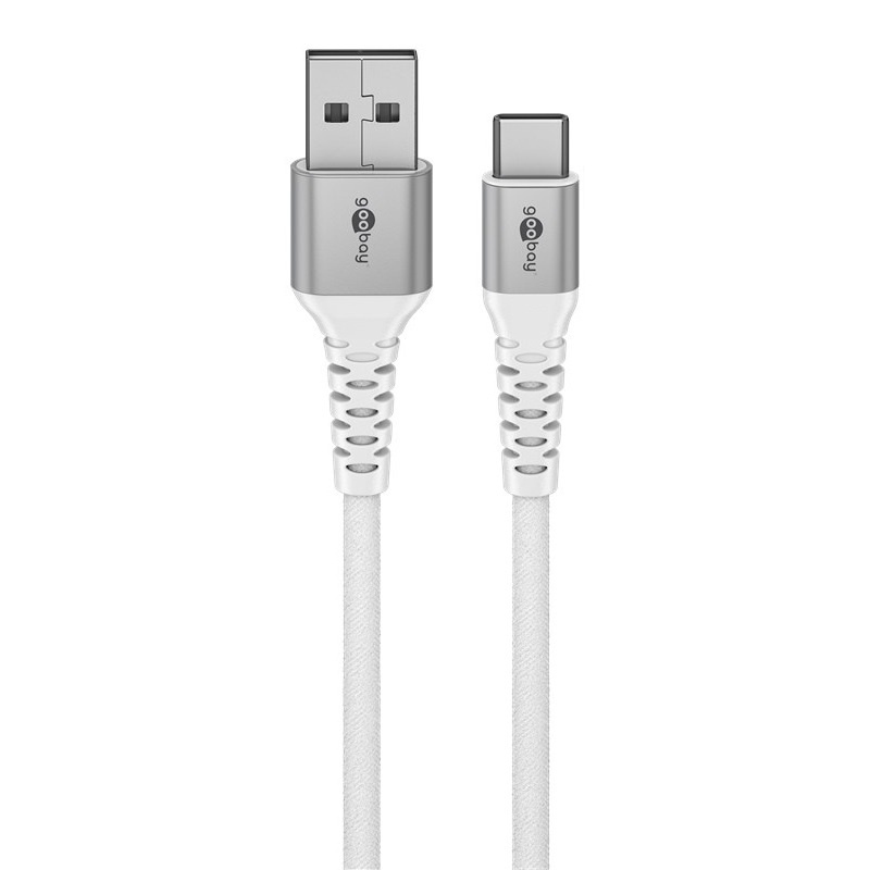 Goobay 74532 USB-kabel USB 2.0 3 m USB C USB A Wit