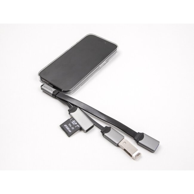 Delock 2 Port USB Hub including SD and Micro SD Card Reader with USB Type-C™ connector