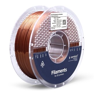Gembird3 Silk TPU filament, copper, 1.75 mm, 1 kg