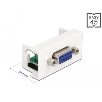 DeLOCK Delock Easy 45 Module D-Sub 9 pin female to 6 pin Terminal Block 22.5 x 45 mm
