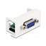 Delock Easy 45 Module D-Sub 9 pin female to 6 pin Terminal Block 22.5 x 45 mm