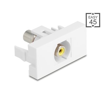 DeLOCK Delock Easy 45 Module RCA female to RCA female yellow / white
