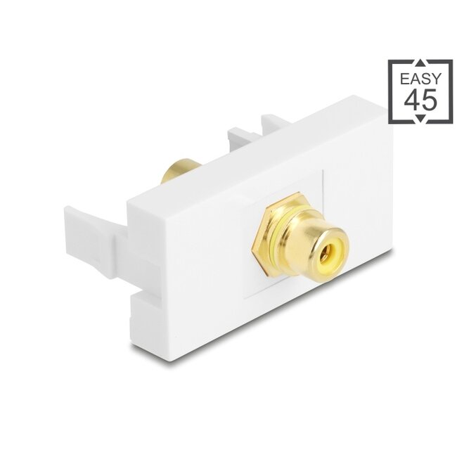 Delock Easy 45 Module RCA female to RCA female gold plated yellow / white