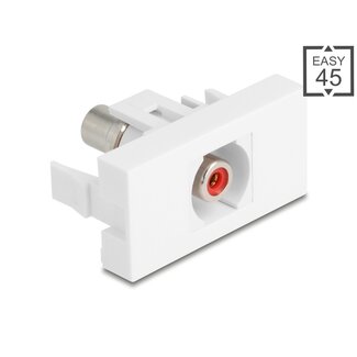 DeLOCK Delock Easy 45 Module RCA female to RCA female red / white