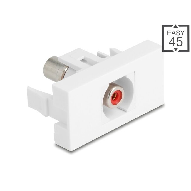 Delock Easy 45 Module RCA female to RCA female red / white