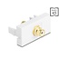Delock Easy 45 Module RCA female to RCA female gold plated white