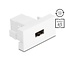 Delock Easy 45 module EASY-USB 2.0 Type-A female to EASY-USB Type-A female white