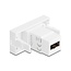 Delock Easy 45 module EASY-USB 2.0 Type-A female to EASY-USB Type-A female white