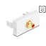 Delock Easy 45 Module RCA female to RCA female gold plated red / white