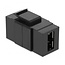 Easy-USB-A Keystone module | USB2.0 | zwart