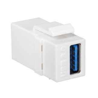 Goobay USB-A Keystone module | USB3.0 5 Gbps | wit
