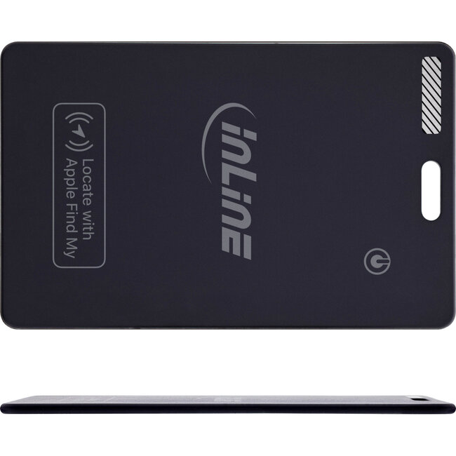 InLine® Wallet Finder, slimme kaart voor de portemonnee, Qi-opladen, 100mAh