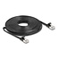 Delock RJ45 Flat Patch Cable plug to plug Cat.6A 10 m black