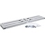 Muurbeugel voor 19 inch componenten | 24-40 cm diep | max. 10 kg | 2U | grijs