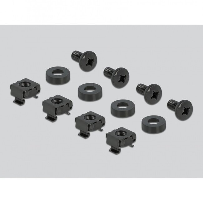 Delock 19 inch patch panel | voor 24 Keystone modules | 2U | zwart