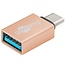 USB-C (m) - USB-A (v) adapter | compact | USB3.0 | OTG | goud