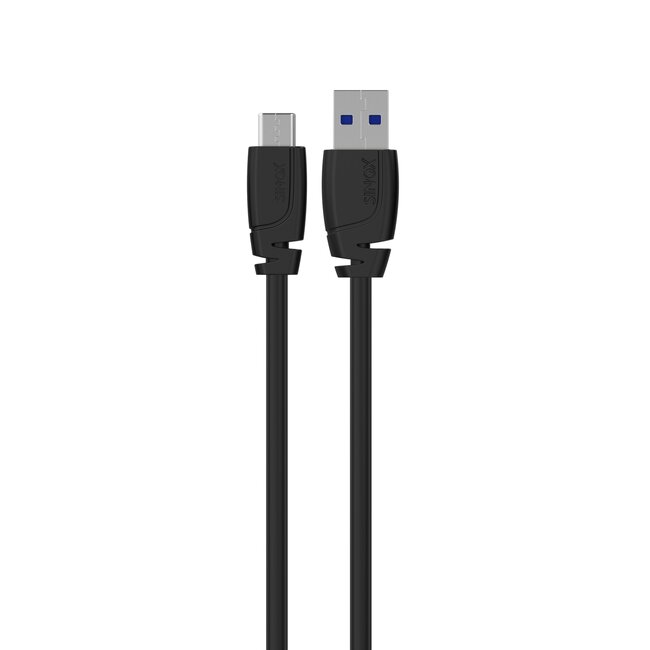 Sinox PRO USB-C - USB-A kabel | USB3.0 | tot 3A | zwart | 1 meter