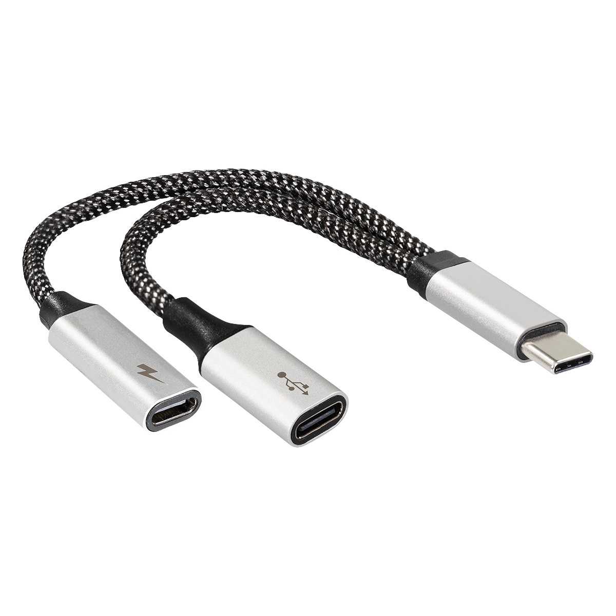 Maxtrack USB-C Adapter [1x USB-C stekker - 2x USB-C bus (Power Delivery), USB-C bus] 14.5 cm