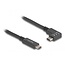 USB-C kabel | haaks (links/rechts) | USB3.1 10 Gbps | PD 60W | 4K 60Hz | zwart | 1 meter