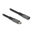 Delock USB-C verlengkabel | USB3.2 10 Gbps | PD 100W | 4K 60Hz | 1 meter