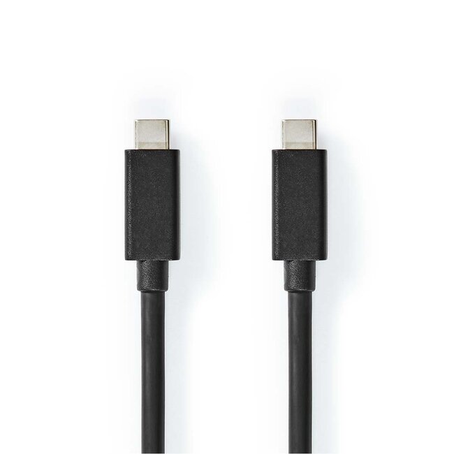 Nedis USB-C kabel | USB3.2 20 Gbps | PD 100W | 4K 60Hz | zwart | 2 meter